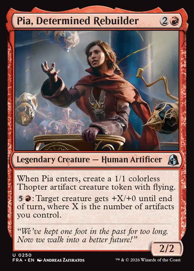 Pia, Determined Rebuilder — Reality Fracture #250 — Non Foil