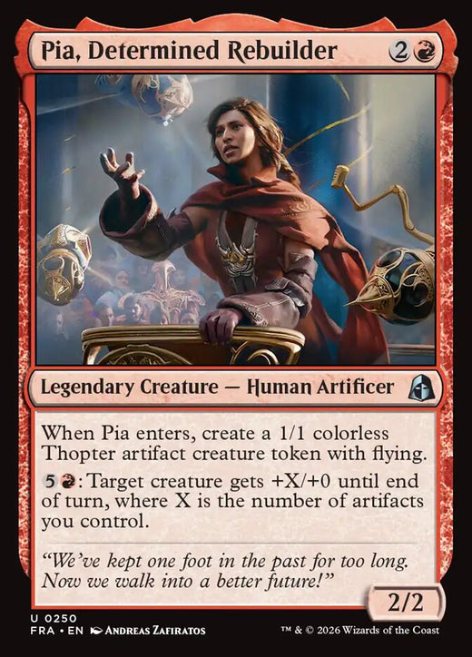 Pia, Determined Rebuilder — Reality Fracture #250 — Non Foil
