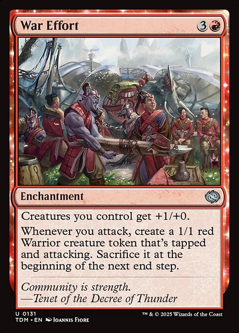 War Effort — Tarkir: Dragonstorm #131 — Non Foil