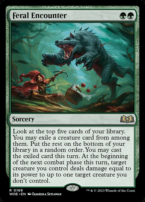 Feral Encounter — Wilds of Eldraine #169 — Non Foil