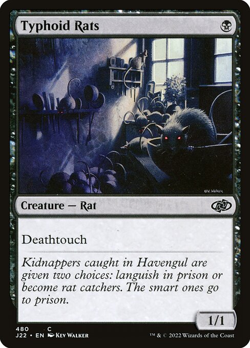 Typhoid Rats — Jumpstart 2022 #480 — Non Foil