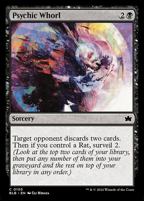 Psychic Whorl — Bloomburrow #105 — Non Foil