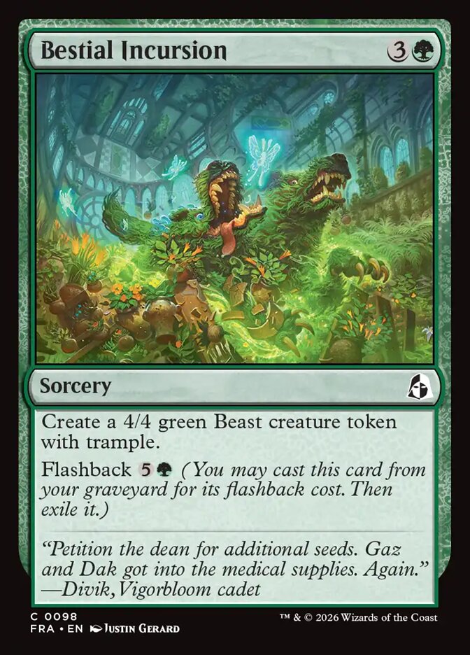 Bestial Incursion — Reality Fracture #98 — Non Foil