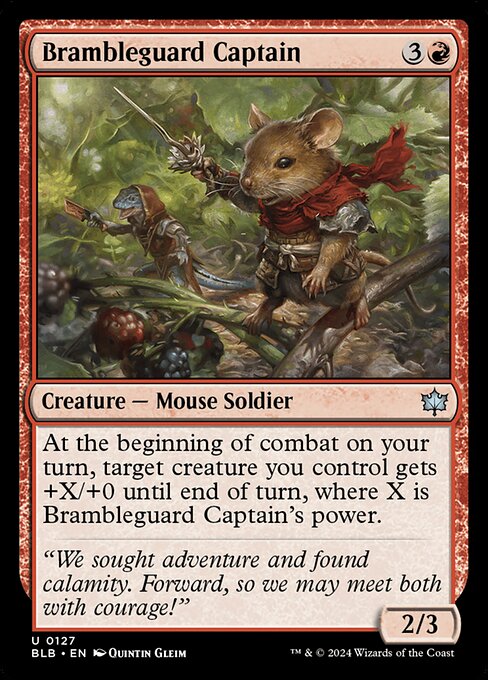 Brambleguard Captain — Bloomburrow #127 — Non Foil — reference image 1