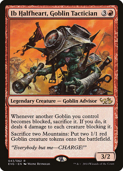 Ib Halfheart, Goblin Tactician — Duel Decks Anthology: Elves vs. Goblins #43 — Non Foil — reference image 1