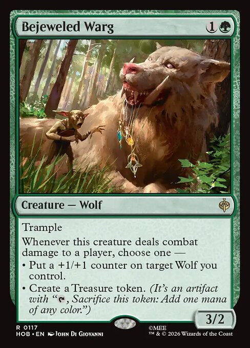 Bejeweled Warg — The Hobbit #117 — Non Foil — reference image 1