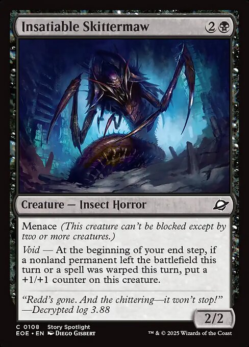 Insatiable Skittermaw — Edge of Eternities #108 — Non Foil — reference image 1