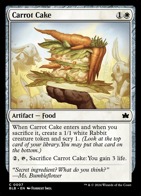 Carrot Cake — Bloomburrow #7 — Non Foil