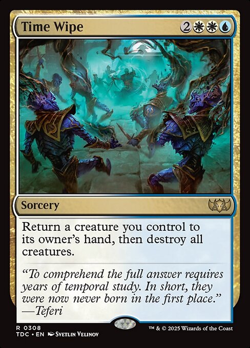 Time Wipe — Tarkir: Dragonstorm Commander #308 — Non Foil — reference image 1