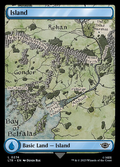 Island — The Lord of the Rings: Tales of Middle-earth #274 — Non Foil — reference image 1