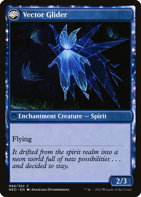 The Modern Age // Vector Glider — Kamigawa: Neon Dynasty #66 — Non Foil — reference image 2