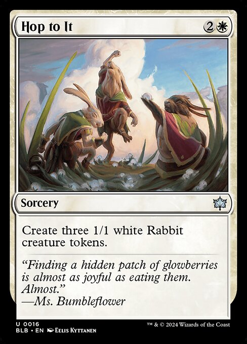 Hop to It — Bloomburrow #16 — Non Foil — reference image 1