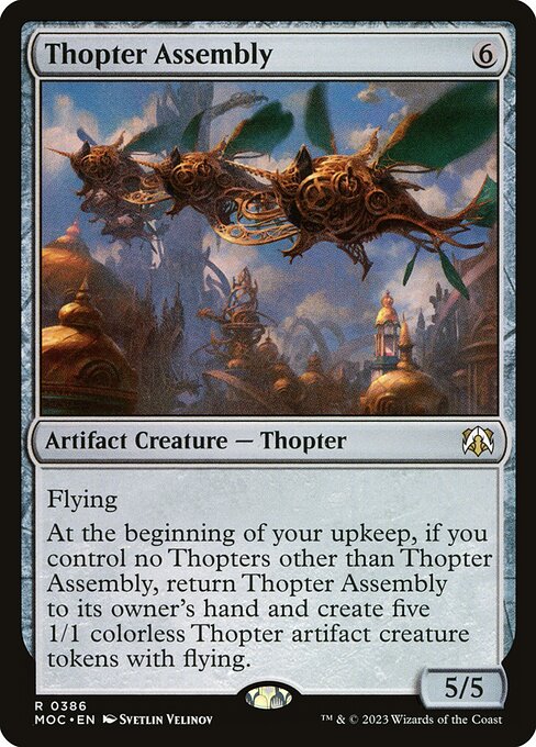 Thopter Assembly — March of the Machine Commander #386 — Non Foil — reference image 1