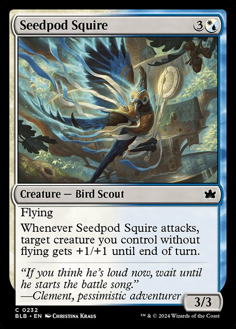 Seedpod Squire — Bloomburrow #232 — Non Foil — reference image 1