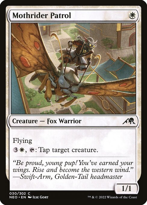 Mothrider Patrol — Kamigawa: Neon Dynasty #30 — Non Foil — reference image 1
