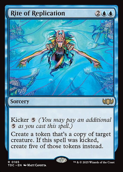 Rite of Replication — Tarkir: Dragonstorm Commander #165 — Non Foil — reference image 1
