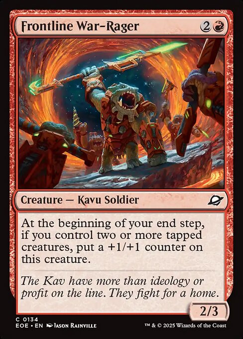 Frontline War-Rager — Edge of Eternities #134 — Non Foil
