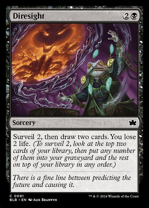 Diresight — Bloomburrow #91 — Non Foil