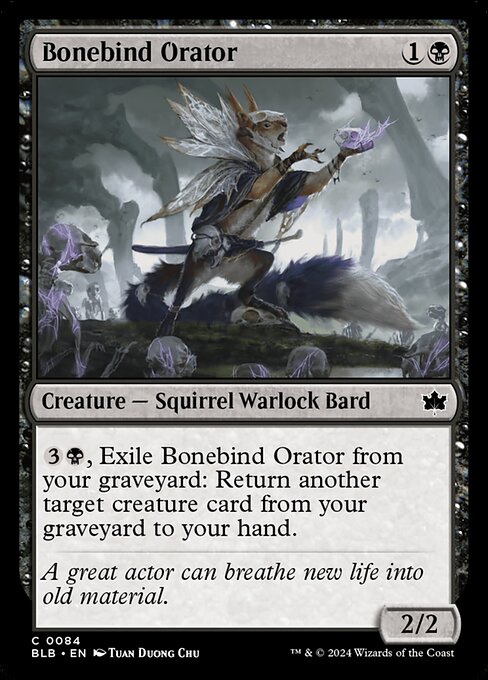 Bonebind Orator — Bloomburrow #84 — Non Foil