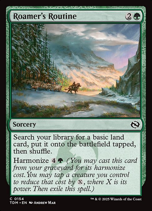Roamer's Routine — Tarkir: Dragonstorm #154 — Non Foil — reference image 1