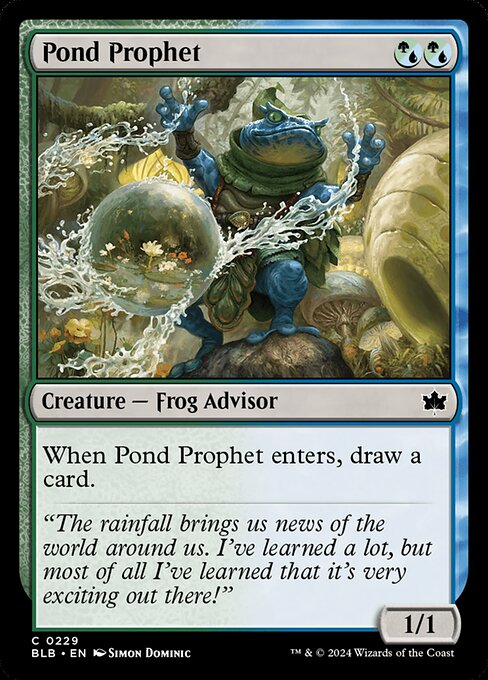 Pond Prophet — Bloomburrow #229 — Non Foil — reference image 1