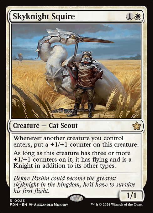 Skyknight Squire — Foundations #23 — Non Foil