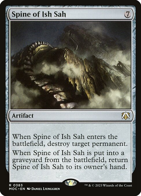 Spine of Ish Sah — March of the Machine Commander #383 — Non Foil