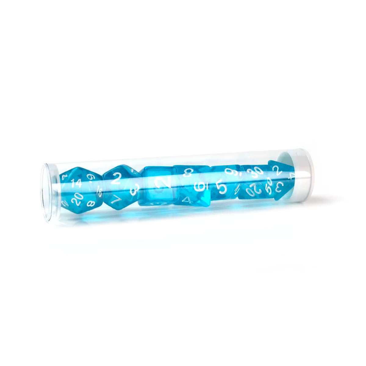 7-Piece Acrylic Dice Set — Sky Blue